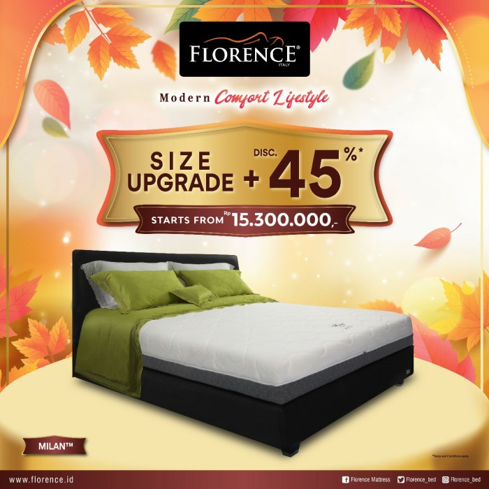 SPRINGBED FLORENCE 160 X 200 MILAN