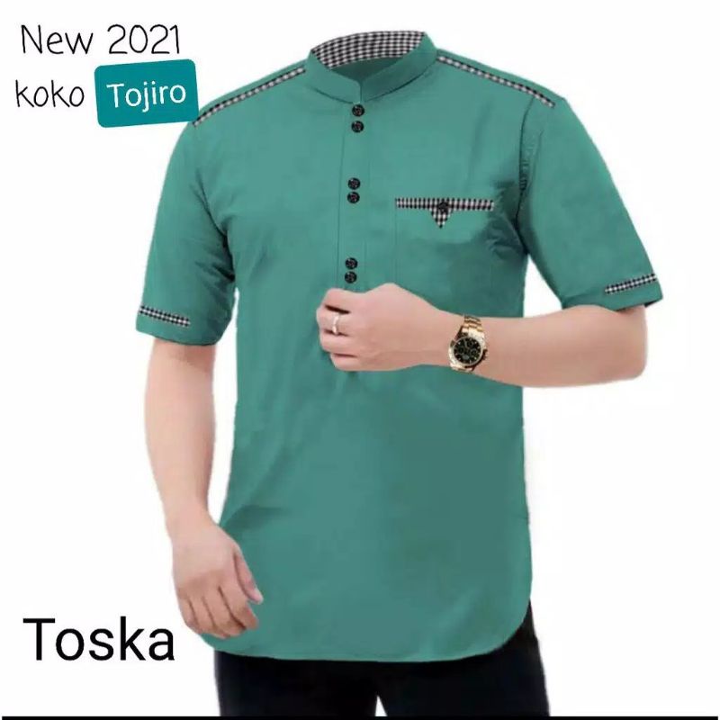 Koko Tojiro Baju Koko Muslim Pria Pakaian Muslim Pria