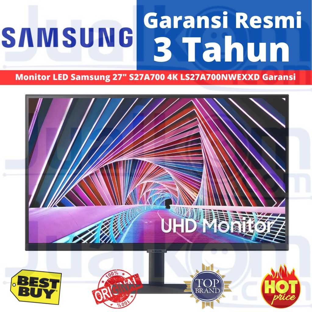 Monitor LED Samsung 27&quot; S27A700 S70A 4K LS27A700NWEXXD Garansi Resmi