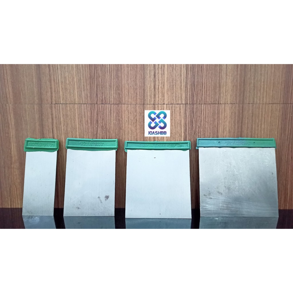 SKRAP/ SCRAPER / Kape DN Set (isi 4 buah) Plat Besi JAPAN spachtel, Pisau Dempul, Scrap