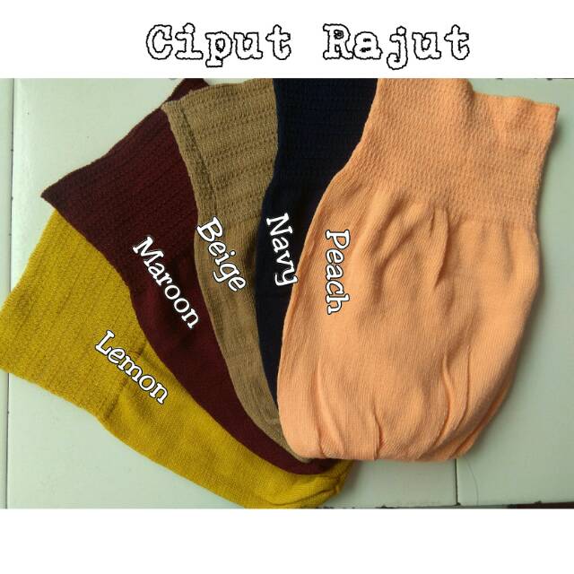 Ciput Kupluk | Kupluk Rajut | Inner Rajut