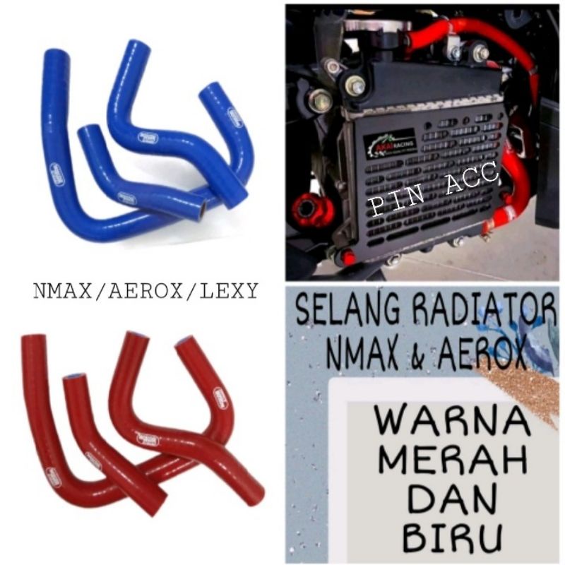 Selang Radiator Nmax, Old Nmax New,Aerox, Old New Akai Racing