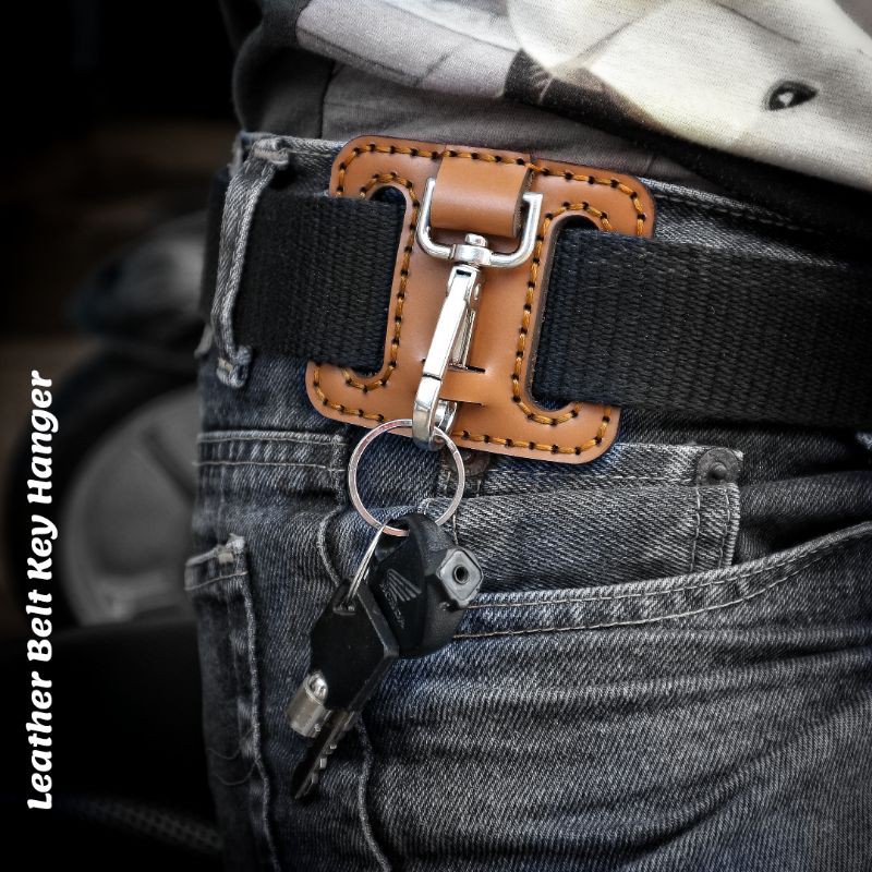 Gantungan Kunci Ikat Pinggang Kulit Sapi Asli