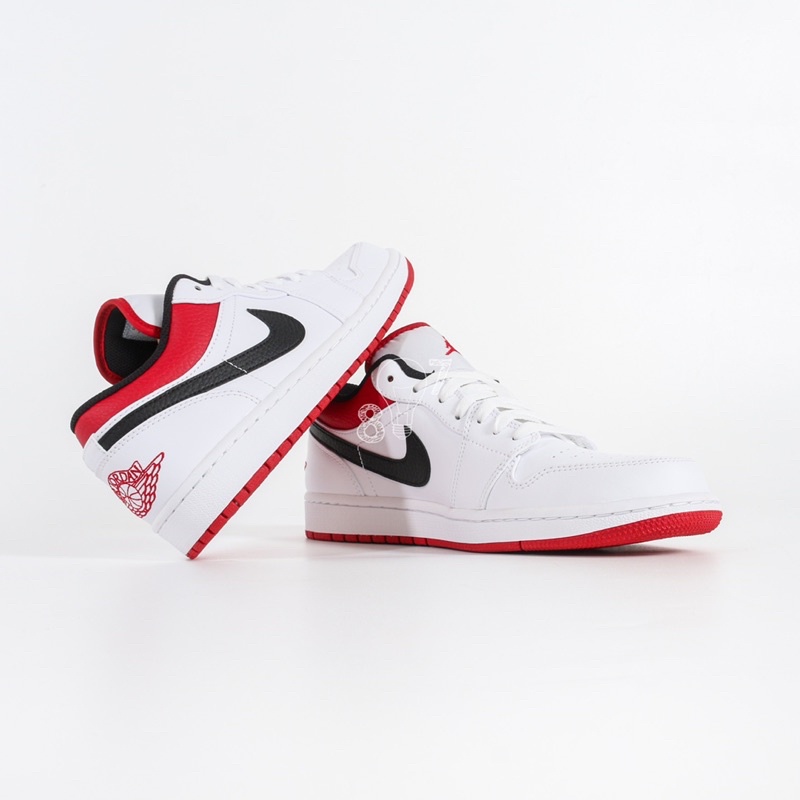 Air Jordan 1 Low White Univ Red