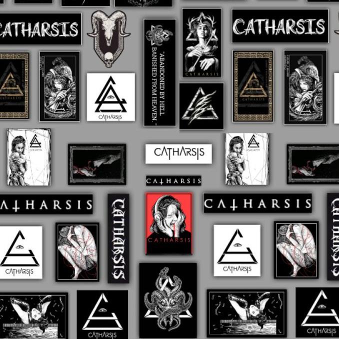 

✔️ sticker aesthetic CATHARSIS ISI 12-50 PCS STICKER HP/STIKER HELM /LAPTOP ANTI AIR #murah