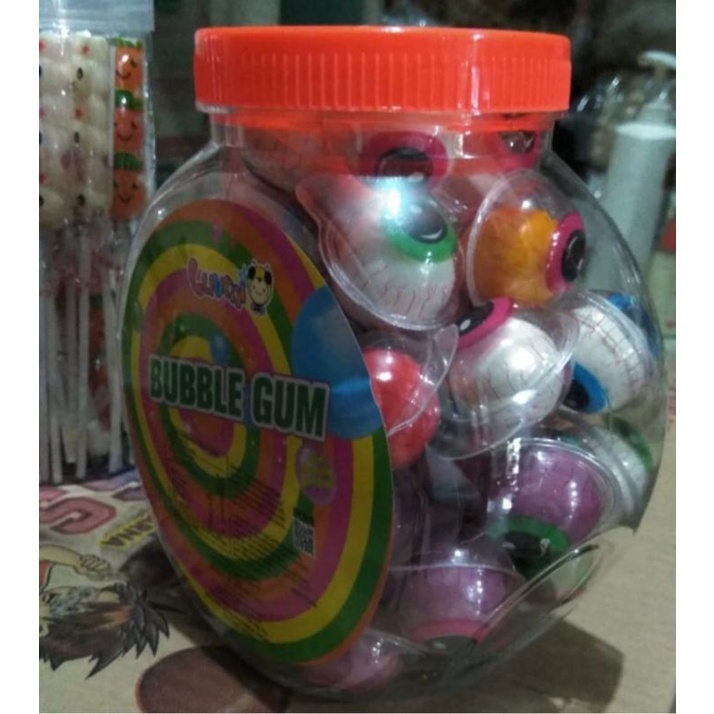 

permen lunak bola mata luvmi bubble gum bola mata isi 50 pcs