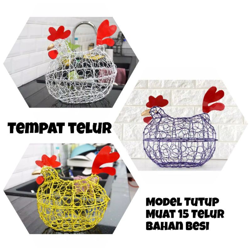 Tempat Telur Ayam Bahan Besi