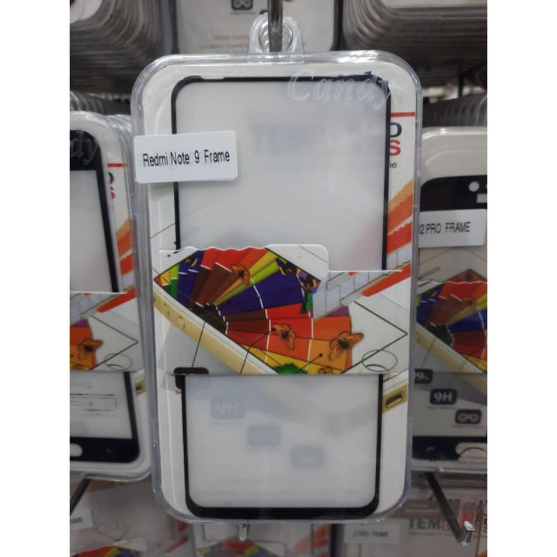 tempered glass original CANDY Redmi Note 9 Full layar