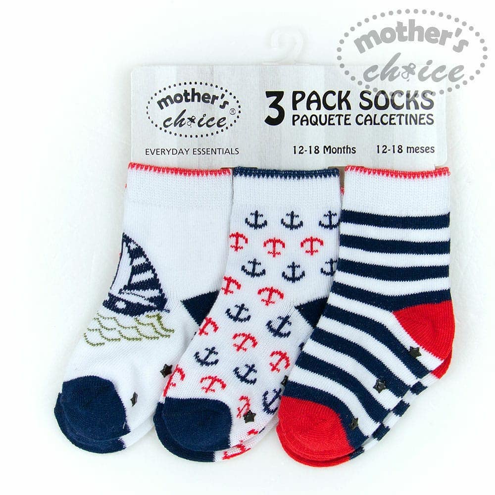 MOTHER'S CHOICE 3pcs socks kaos kaki anak