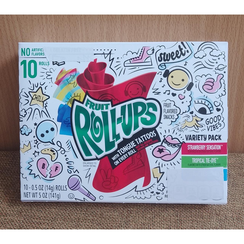 Fruit roll ups candy  variety snack pack 5oz