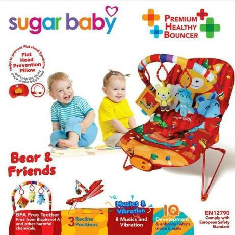 Bouncer Bayi 3 recline sugar baby 3 posisi sugar baby bouncher