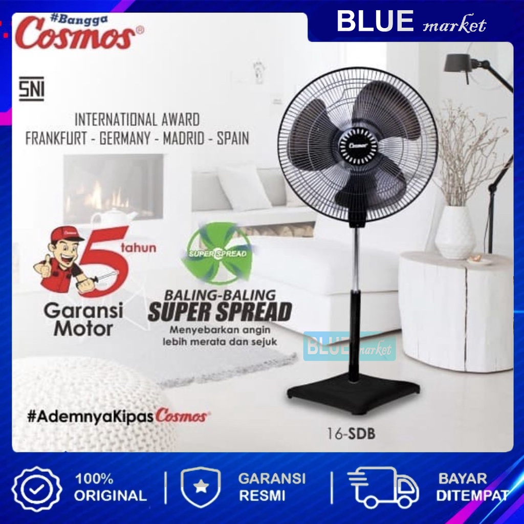 COSMOS 16 SDB - STAND FAN KIPAS ANGIN BERDIRI - 16SDB