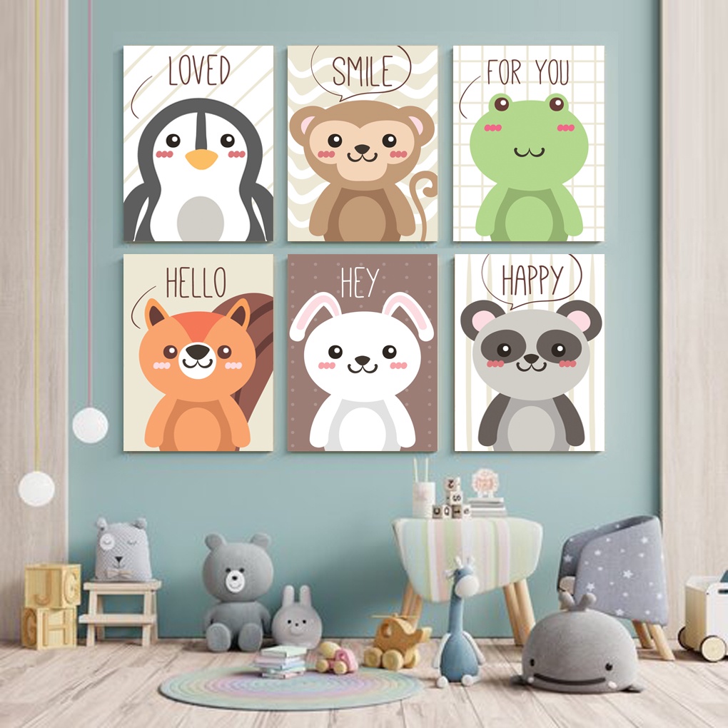 Hiasan Dinding Kamar Bayi (A4) Pajangan Anak Dekorasi Bayi Wall Decor Tema Pajangan Bayi - A&amp;M