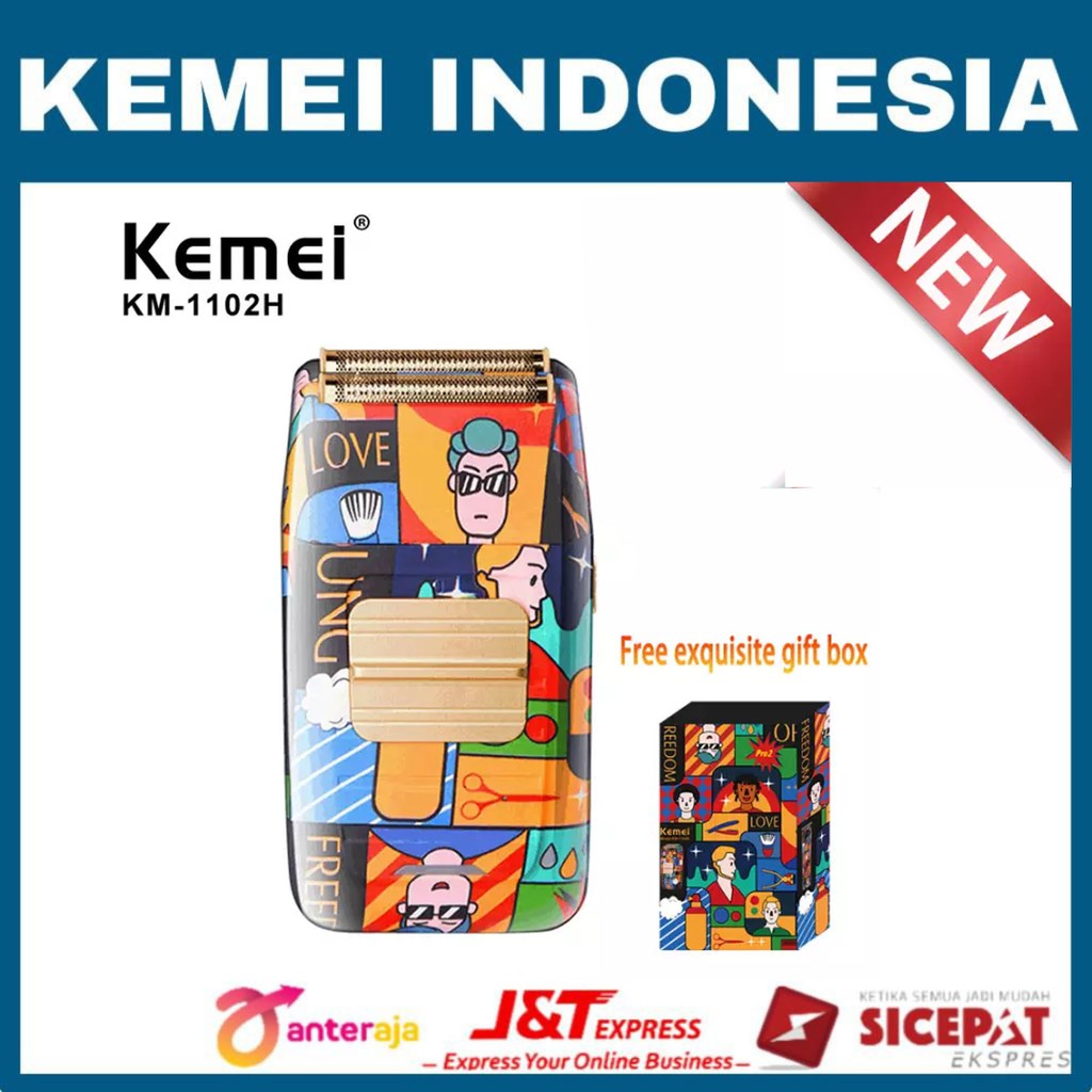 Kemei KM-1102H Shaver - Mesin Cukur Jenggot Elektrik