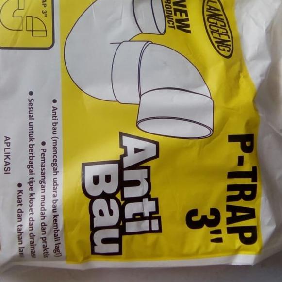♜ Fitting PVC Langgeng P Trap - 3 - P-Trap ➩