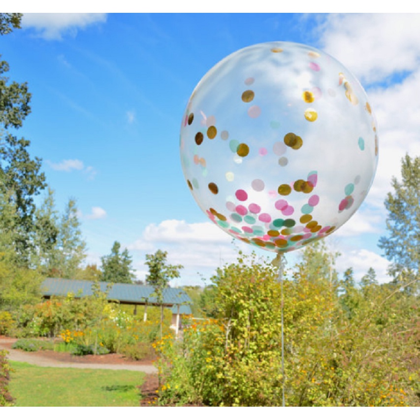1pcs 12&quot; Confetti Balloon Latex Helium For Birthday Wedding Dance Party Decor