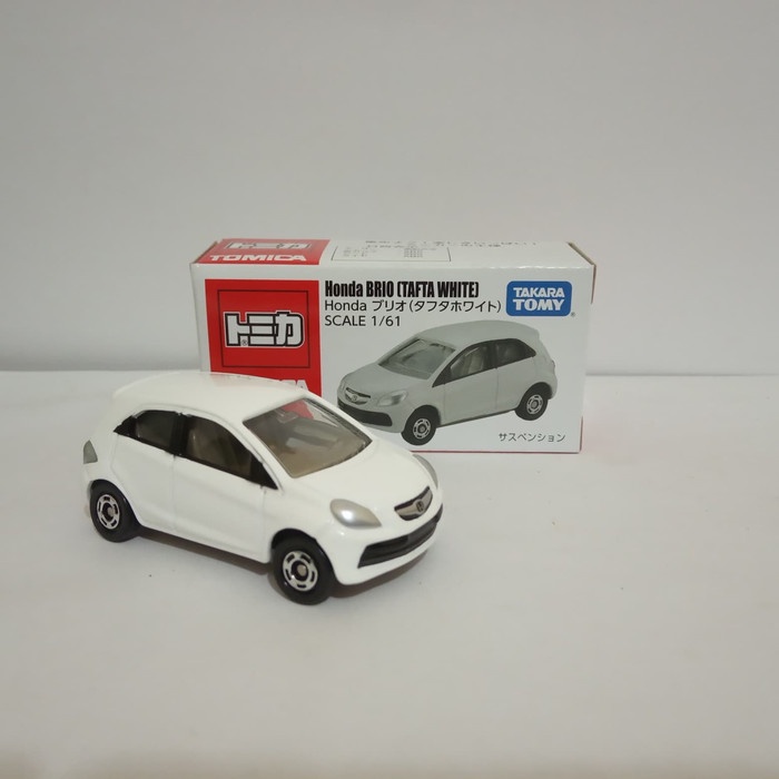 Honda Brio Tafta White putih diecast mobil takara tomy