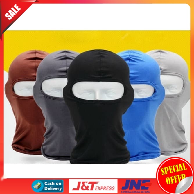 Sarung Kepala Helm Mask Masker Motor Topeng Ninja Cover Penutup kepala