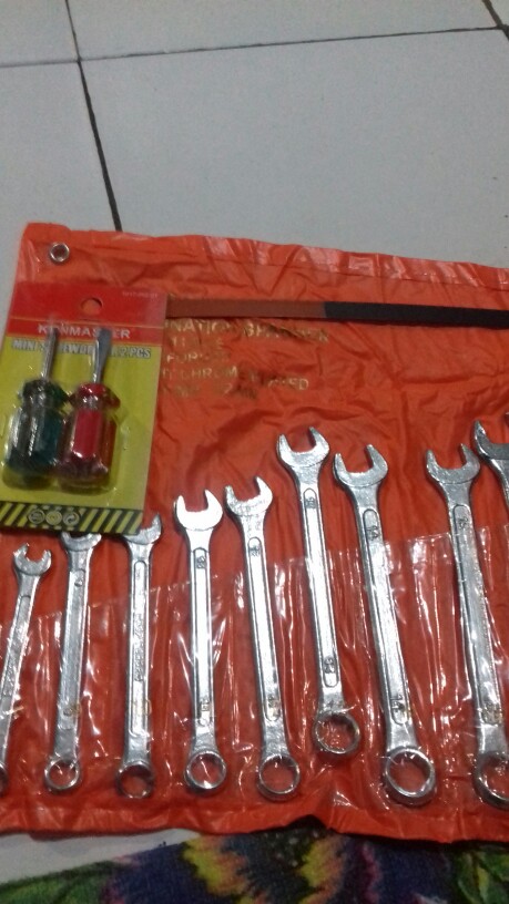 Kunci Ring Pas Set 11 Pcs Diamond 8 - 22 Mm