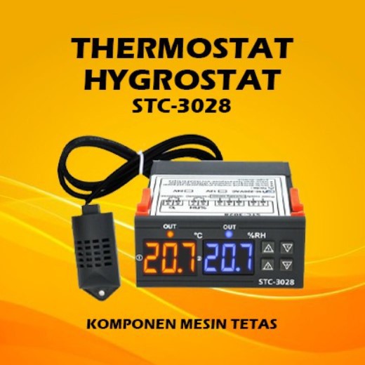 Thermostat Hygrostat Termostat Higrostat STC-3028 untuk Mesin Tetas Telur Ayam Bebek Burung Puyuh