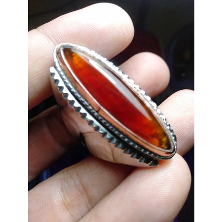 akik pandan merah rudal dim 38 x 8 x 5