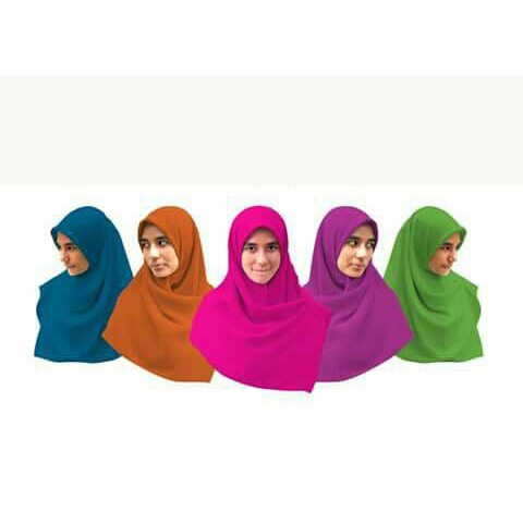 Jilbab Bolak Balik Dua Warna Twotone Segi Empat Nayla Termurah #4 E39 termurah
