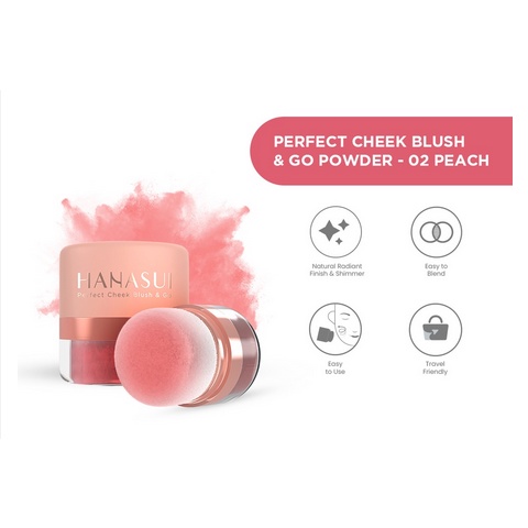 Hanasui Perfect Cheek Blush &amp; Go Powder Blush 2.5 gr