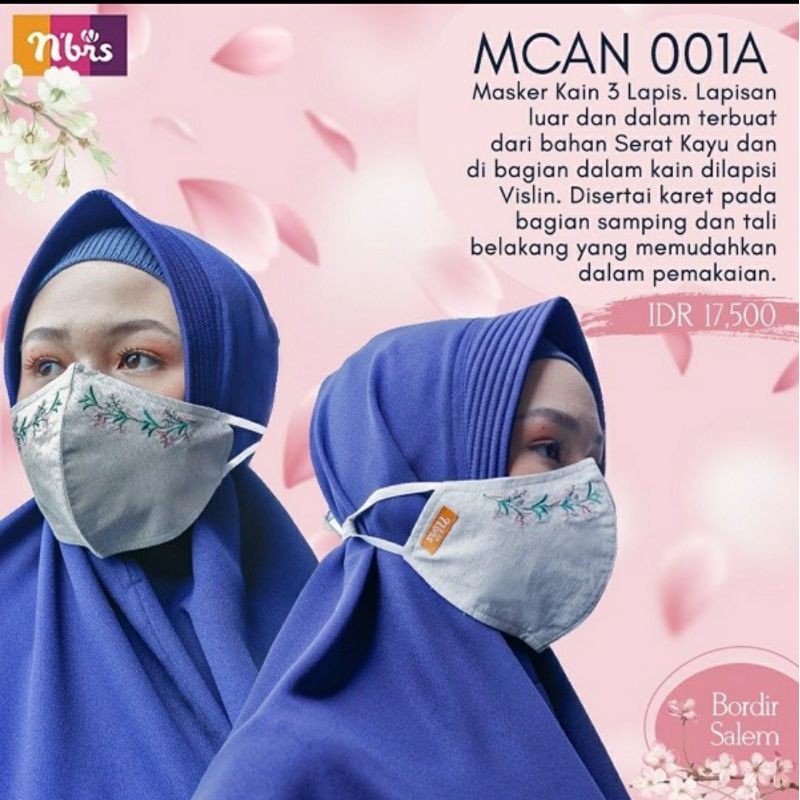 Masker kain Nibras MCAN 001A