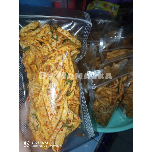 

Basreng Kriuk Daun Jeruk kemasan Pouch