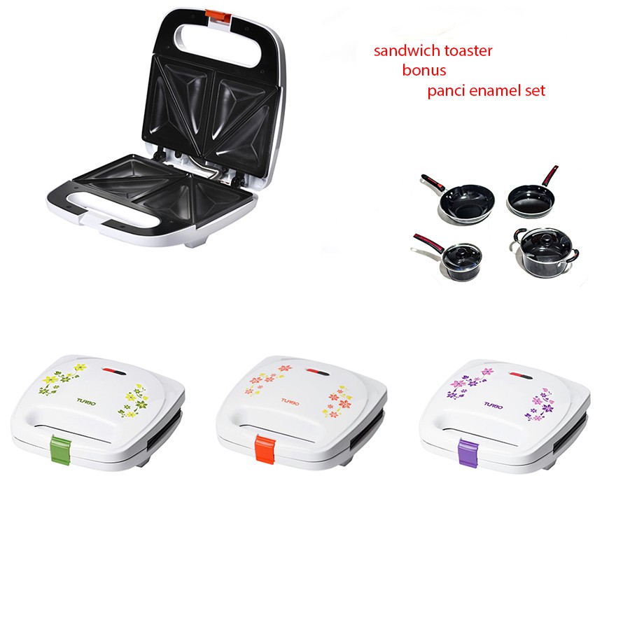 Sandwich Toaster Bonus Panci Set Enamel