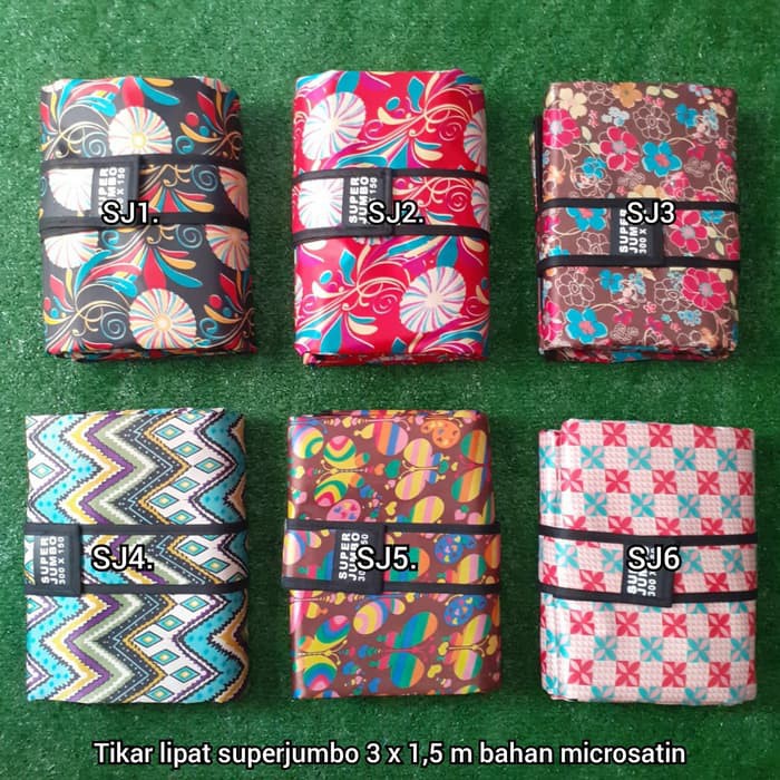 Tikar lipat ukuran super jumbo praktis serbaguna waterproof
