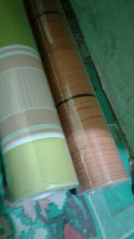 Wallpaper Stiker Dinding Salur Hijau 10m X 45cm
