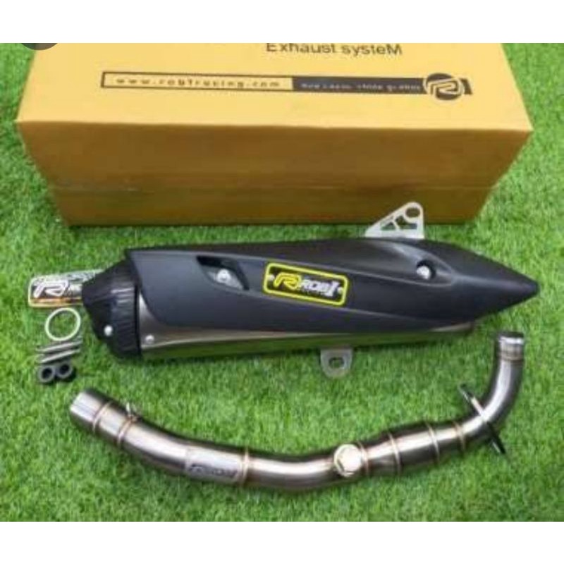 knalpot ROB1 Vcap MegaBoom Nmax old Bore Up