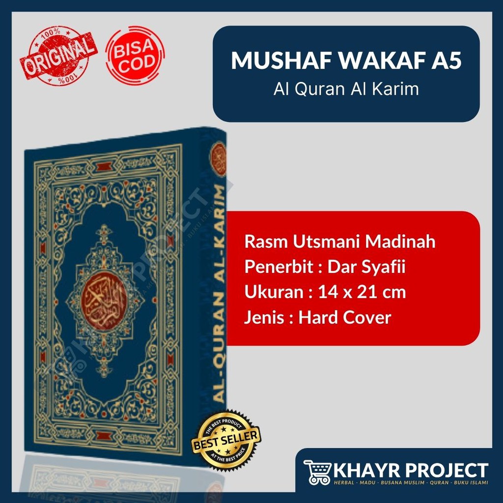 Mushaf Madinah Wakaf A5 Al Quran Mushaf Rasm Ustmani Quran Madinah Darsyafii