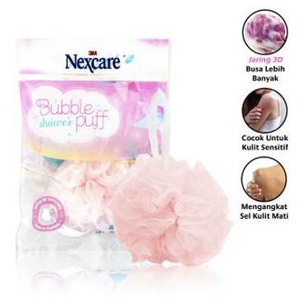 Dijual 3M Nexcare Bubble Shower Puff - Merah Muda Gilaa