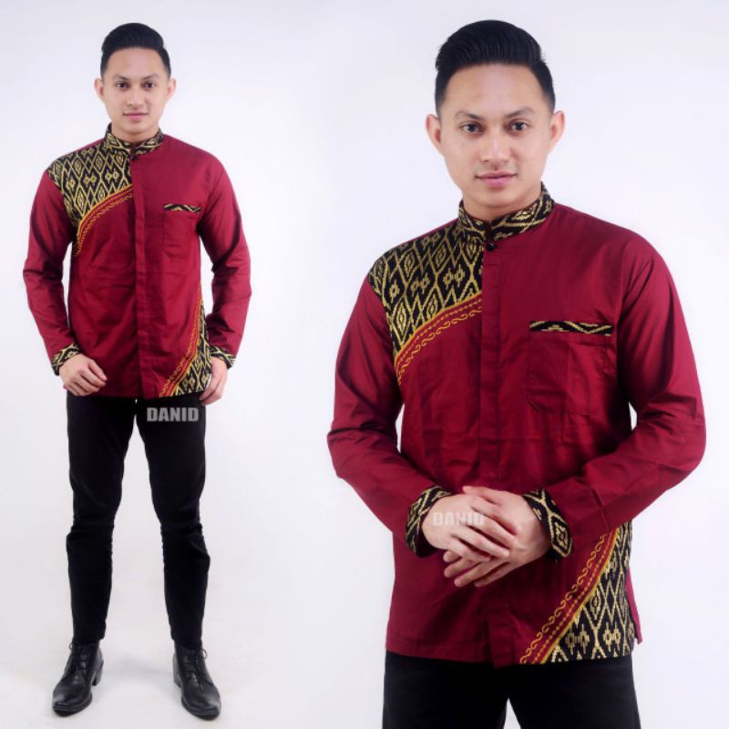 BAJU KOKO KOMBINASI TERLARIS EKSLUSIF | BATIK PRIA KOMBINASI