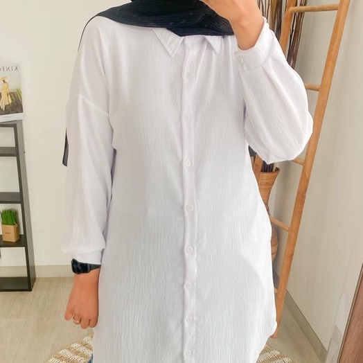 TAZKIA LONG SHIRT /  KEMEJA PANJANG / LONG SHIRT KEKINIAN / LONG SHIRT CANTIK