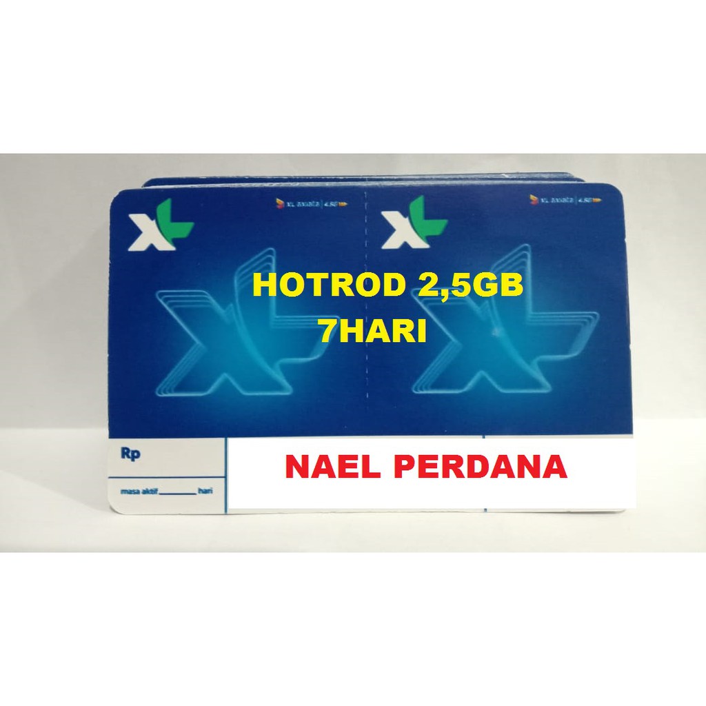 VOUCHER XL HOTROD 2,5GB 7HARI