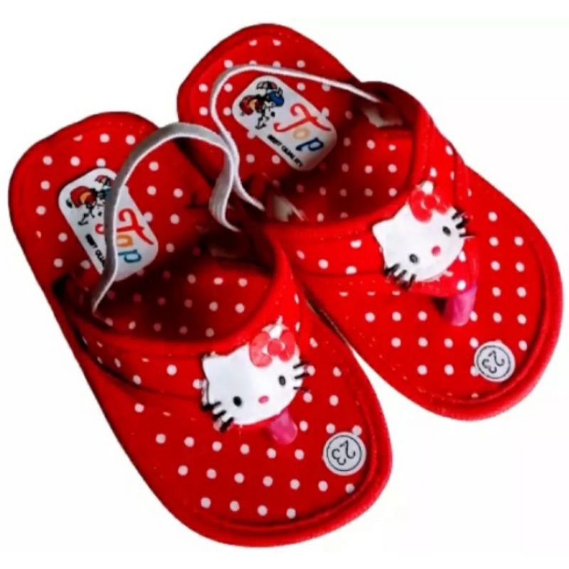 Arkn-sandal anak baby Hello~kitty Bintik