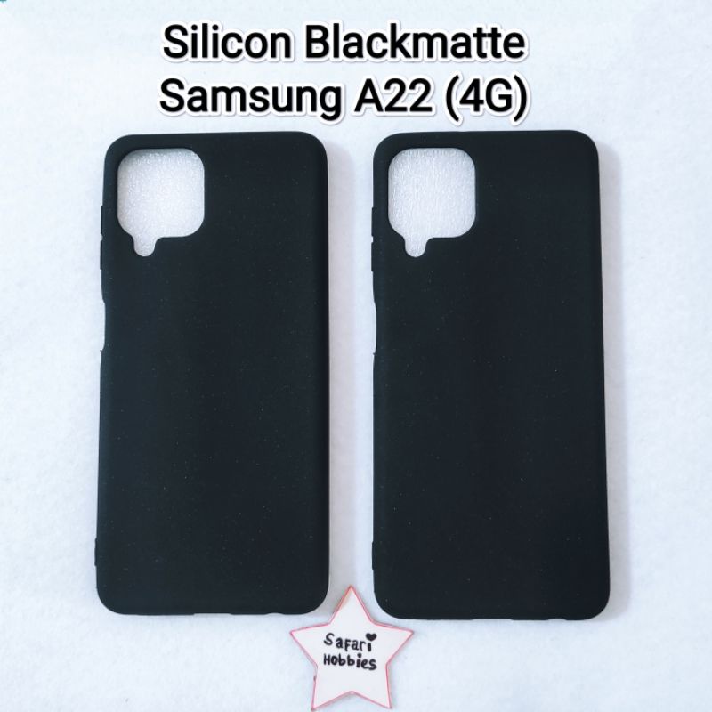 Samsung A22 (4G) Silicon Blackmatte (COD)