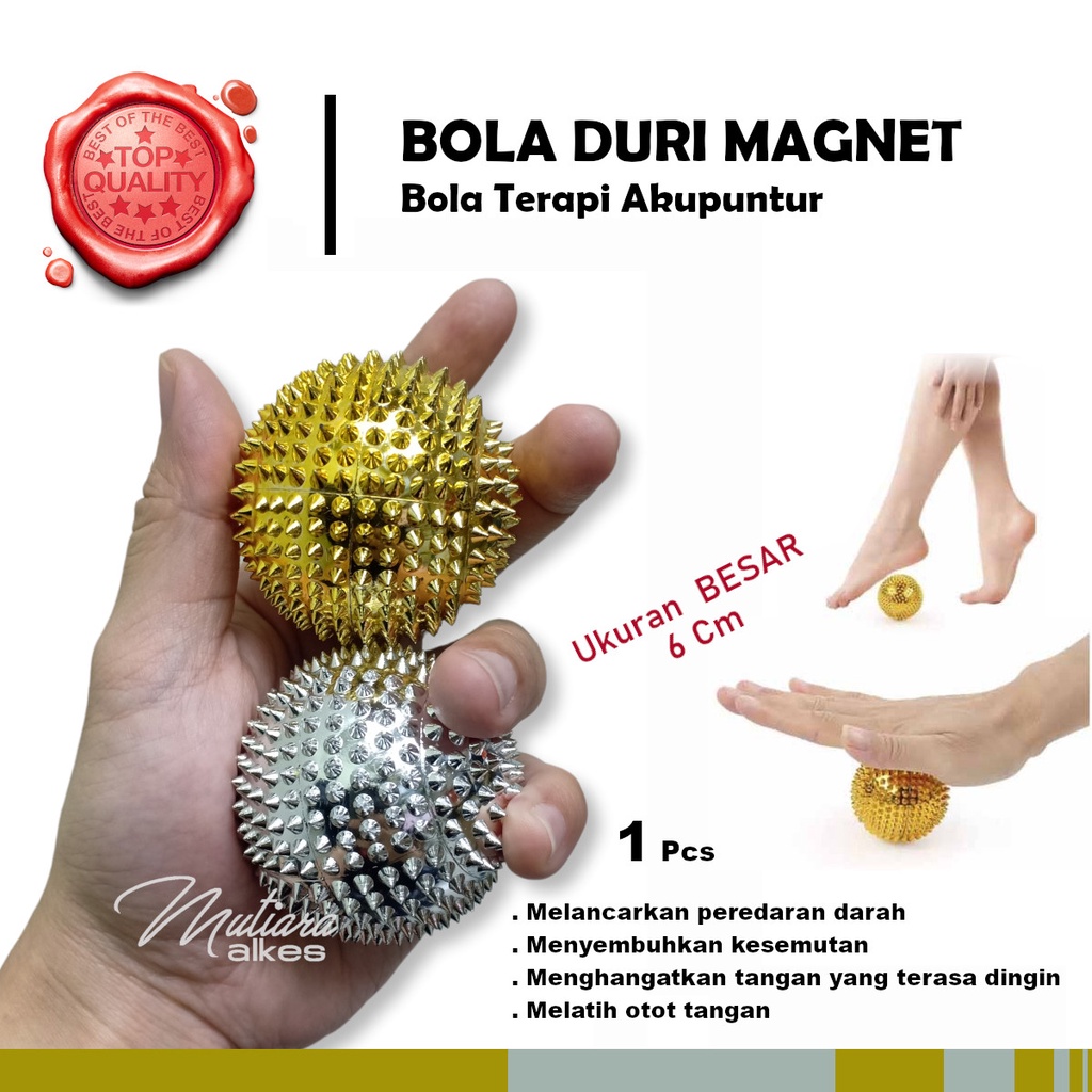 Bola Duri Magnet ukuran Besar - Terapi Kesehatan Pijat Tangan Akupuntur