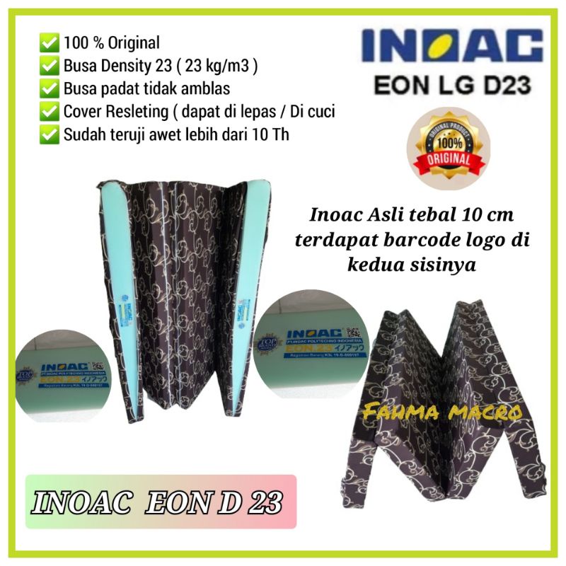 Kasur Lipat INOAC Ukuran 200x90x10 ORIGINAL EON 23