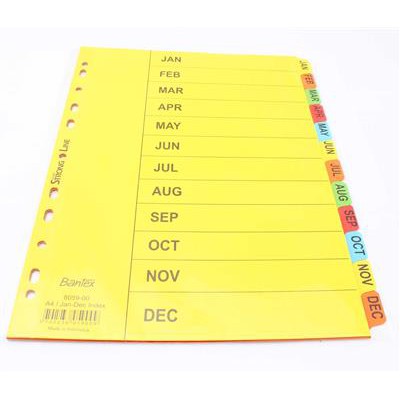 

Bantex 6059-00 Carton Index A4 Jan-Dec