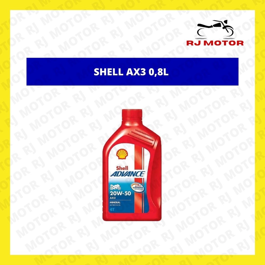 OLI SHELL AX3 ADVANCE 20W-50 0,8 LITER ASLI OLI MOTOR