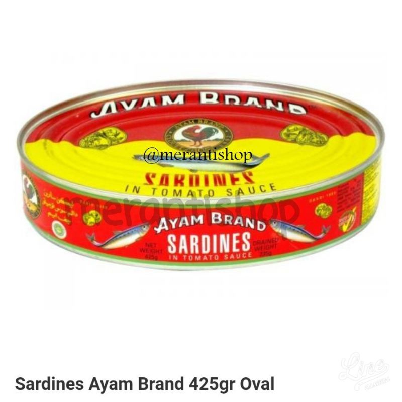

Ikan Sardines Ayam Brand 425gram / Sardines With Tomato Sauce