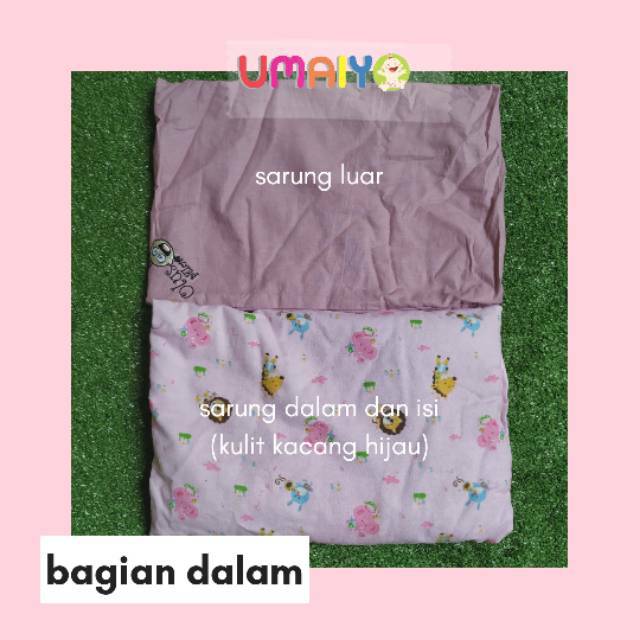 OLUS PILLOW - Bantal bayi ANTI PEYANG - bantal kulit kacang hijau - alami