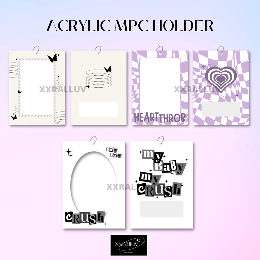 ACRYLIC MPC HOLDER (UNTUK MINI PHOTOCARD)