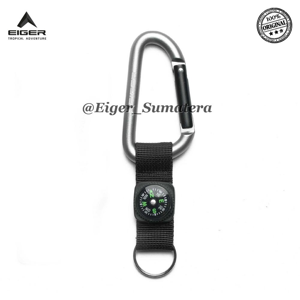 Eiger1989 Carabiner 8 MM PEAR D CAR WSTRAP COMPAS CHAIN ACCESSORIES - 2174 | Gantungan Kunci