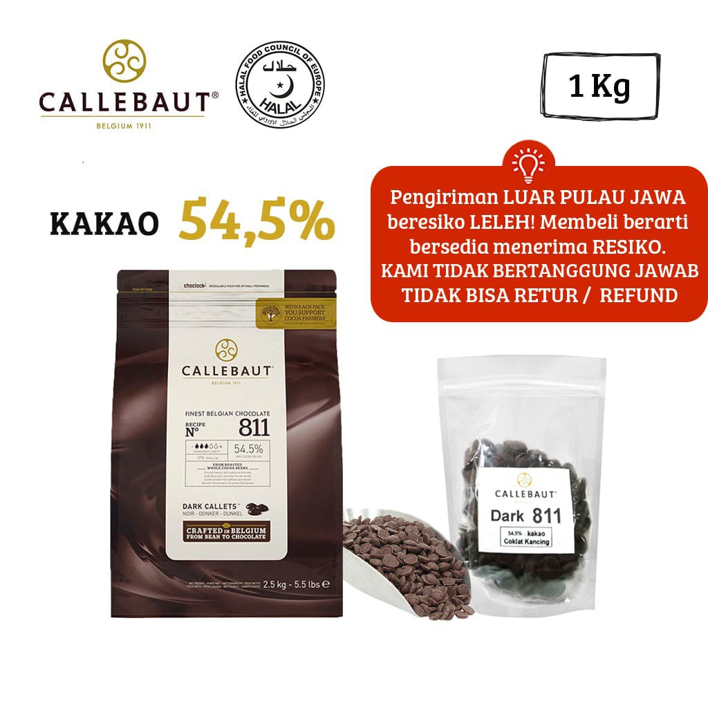 

Callebaut 811 + Ice Gel [1 Kg] KHUSUS GOSEND & JNE YES