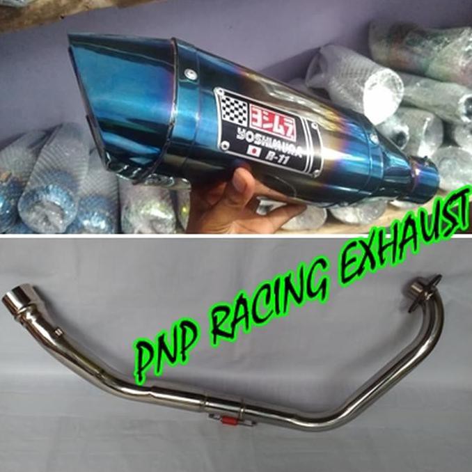 HOT Knalpot Racing Yoshimura R11 Half Blue Fullsystem Yamaha R15/Xabre PROMO